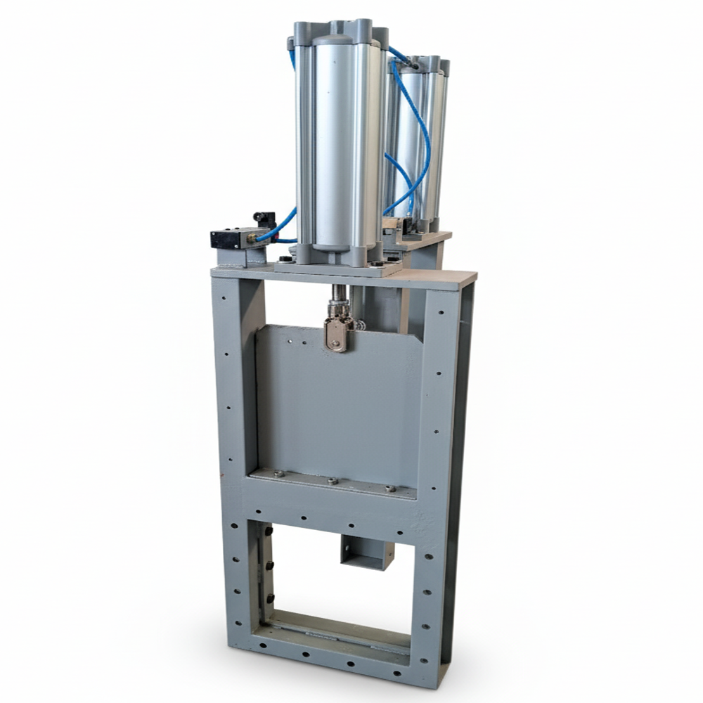 Pneumatic Gate Valve - Blue, Different Sizes Available | Robust Design, Maintenance Free, Optimal Performance For Industrial Use