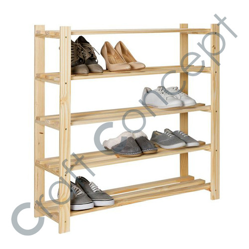Wooden Shoe Rack No Assembly Required
