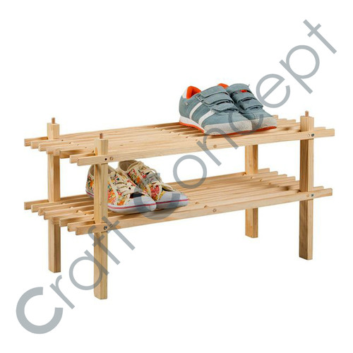 Wooden Shoe Rack No Assembly Required