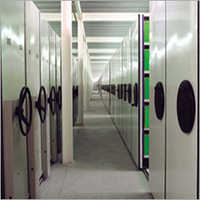 Mobile Storage Systems - Heavy Duty Steel, Cream Color, Easy To Operate | Space-saving Design With Push Button Steering Lock