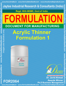E Books Acrylic Thinner Formulation 1