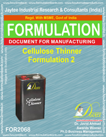 Thinners Manufacturing Formula's