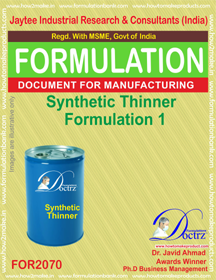 Thinners Manufacturing Formula's