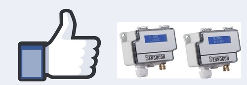 Sensocon USA Differential Pressure Transmitter Series DPT30-R8 - Range  -25 - 25 mbar