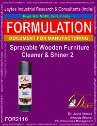 Spray-able Wooden Furniture Cleaner And Shiner-2 - Ebooks Downloadable Formulation , Ideal For Maintaining Shine And Cleanliness