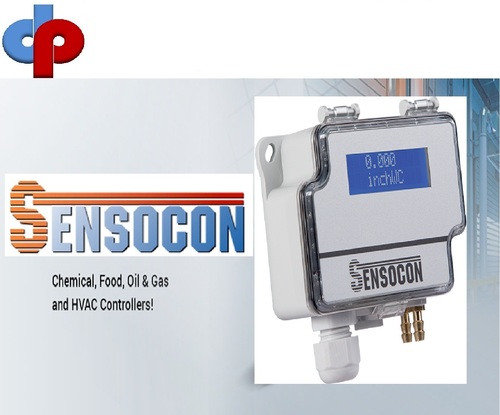 Sensocon USA Differential Pressure Transmitter Series DPT1-R8 - Range  -2.5 - 2.5 mmWC