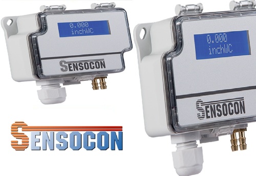 Sensocon USA Differential Pressure Transmitter Series DPT1-R8 - Range  -12.7 - 12.7 mmWC
