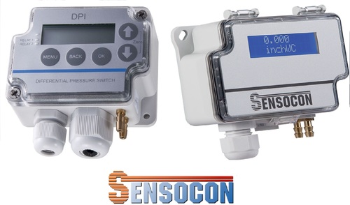 Sensocon USA Differential Pressure Transmitter Series DPT1-R8 - Range  0-25.4 mmWC