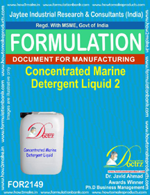 Industrial Use Detergent Product Formulations
