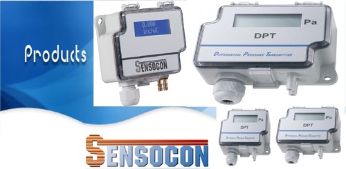 Sensocon USA Differential Pressure Transmitter Series DPT10-R8  - Range  -5.0 - 5.0 inWC