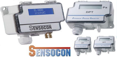 Sensocon USA Differential Pressure Transmitter Series DPT10-R8  - Range  0 - 0.5 inWC
