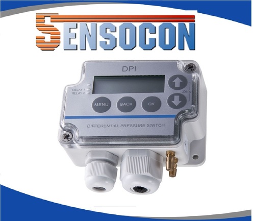 Sensocon USA Differential Pressure Transmitter Series DPT10-R8 - Range 0 - 10.0 inWC
