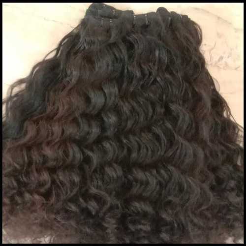 Remy curly weft hair