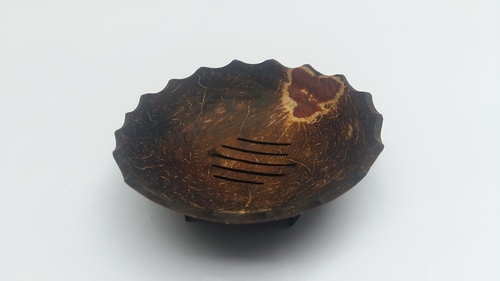 ECO-FRINEDLY HAND MADE COCONUT SHELL SOAP DISH