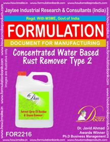 Rust Removers & Rust Preventives Formulations