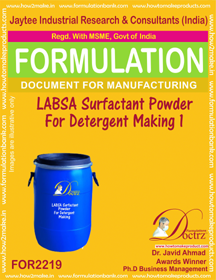 Industrial Use Detergent Product Formulations