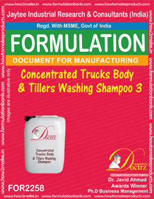 Bus Truck and Trains Cleaner Formulations
