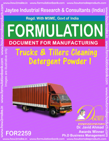 Bus Truck and Trains Cleaner Formulations