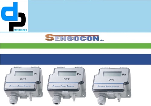 Sensocon USA Differential Pressure Transmitter Series DPT10-R8 - Range -12.7 - 12.7 mmWC