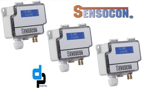 Sensocon Usa Differential Pressure Transmitter Series Dpt10-r8 - Range 0 - 12.7 Mmwc Measure Pressure Of: Gas