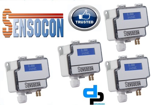 Sensocon USA Differential Pressure Transmitter Series DPT10-R8 - Range 0 - 127 mmWC