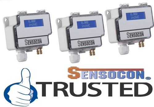 Sensocon USA Differential Pressure Transmitter Series DPT30-R8 - Range  -2500 - 2500 Pa