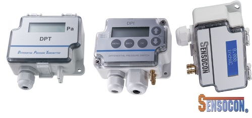 Sensocon USA Differential Pressure Transmitter Series DPT30-R8 - Range  -12.5 - 12.5 mbar