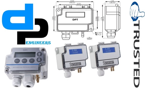 Sensocon USA Differential Pressure Transmitter Series DPT30-R8 - Range  0 - 50 mbar