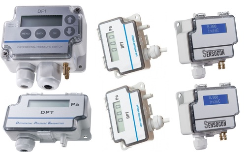 Sensocon USA Differential Pressure Transmitter Series DPT30-R8 - Range  -380 - 380 mmWC