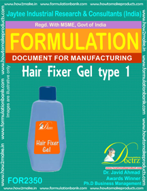 Formula of Hair Fixer Gel type-1