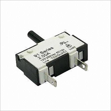 91 Series Thermal Circuit Breaker with 125250V AC, 50V DC Voltage and 1,500V AC Dielectric Strength