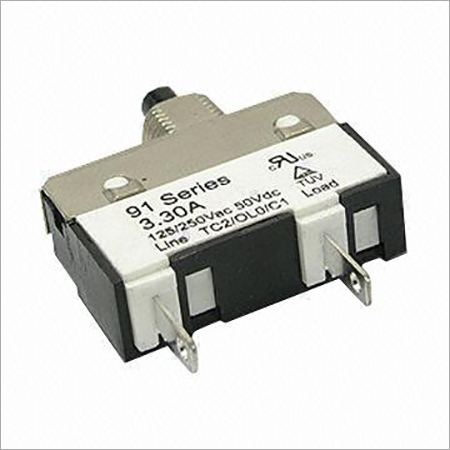 125250V AC 50V DC Thermal Circuit Breaker in 91 Series with 1.0 to 10.0A Current