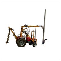 Cotetion For Upper Boom Crane With Post Hole Digger