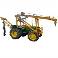 Cotetion For Upper Boom Crane With Post Hole Digger