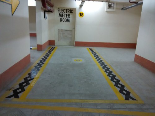 Numbering / Alphabets Paint Marking - Acrylic Variable Size Yellow Color 1mm Thickness | Clear Markings Durable Paint Easy Application Improved Safety Long Lasting 30 Minute Drying Time