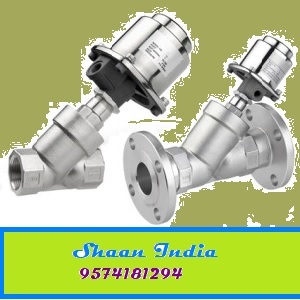 Y Type Control Valves - Stainless Steel Port Size 15MM to 150MM | Pneumatic Power Flanged Connection Low Temperature Media Use