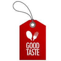 Food Sticker - Kraft Paper Tag, Red Color With Drilled Hole And String | Eco-friendly, Customizable Printing, Excellent Visibility