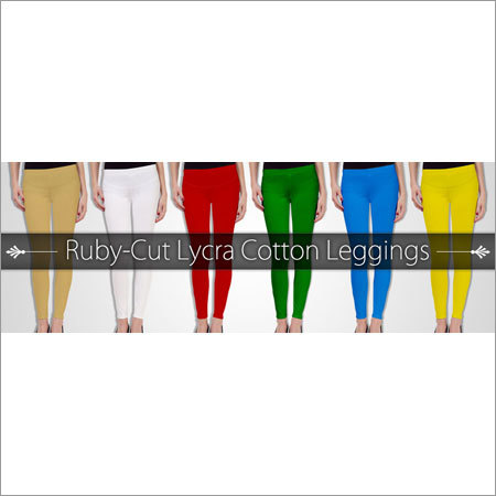 Ladies Rubu Cut Lycra Cotton Leggings