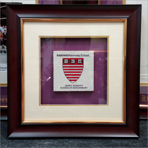 Customized Photo Frame - Wood Material, Square Shape, 3-6mm Thickness | Brown Color, Table Top Mounting for Paintings