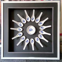 Colored Photo Frames - Wood, Square Shape, 2-6 Mm Thickness | White And Grey Color, Table Top Mounting