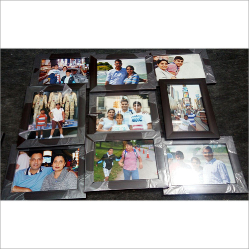Family Photo Frames - Wooden, 2-6mm Thick, Rectangle Shape, Brown Color | Hanging Type Mounting for Memorable Moments