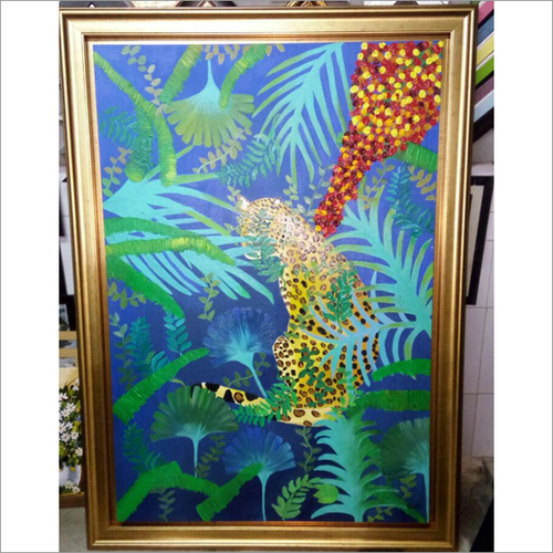 Design For Framing - Metal Rectangle Painting Frame, 2-4mm Thickness, Golden Color, Polished Finish, Wall Mounting