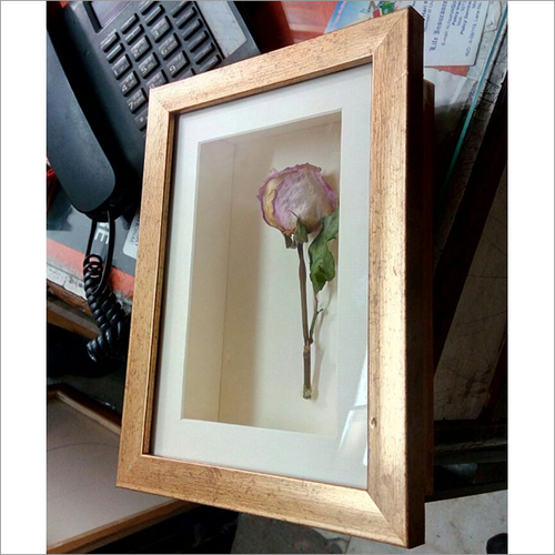 Design For Framing - Wooden Rectangle Frame, 3-6mm Thickness | Coated Finish, Golden Color, Indian Style, Table Top Mounting