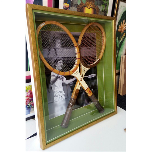 Design For Framing - Wooden Square Frame 3-6mm | Golden Color, Table Top Mounting, Elegant Design for Home or Office Display