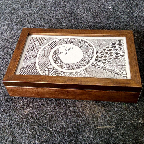 Design For Framing - Wooden Rectangle Frame, 3-6mm Thickness | Golden Coated Finish, Indian Style