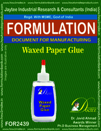 Waxed Paper Glue Formulation - Downloadable E-book File, Instant Email Delivery After Payment Completion