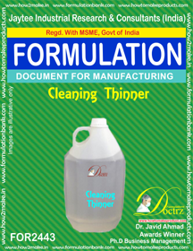 E Books Cleaning Thinner Formulation