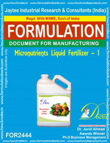 Micro Nutrients & Fertilizer Formulations