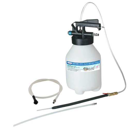 FIT TOOLS Two Way Pneumatic Engine or Brake Oil and Fluid Extractor - 6000cc Plastic and Rubber, 40-170 PSI, 2 CFM, Multi Hose | Easy Operation, Safety Cutoff, Narrow Space Filling
