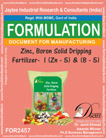 E Books Zinc-Boron Solid Dripping Fertilizer -1 Z-5 & B-5
